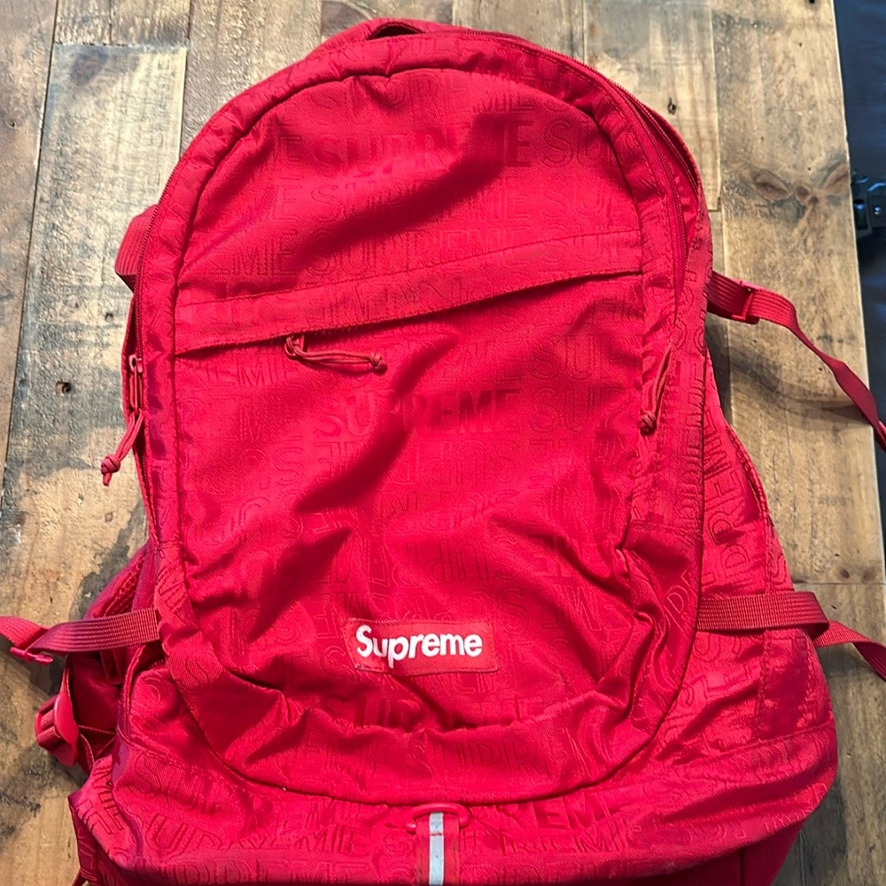Red Supreme backpack